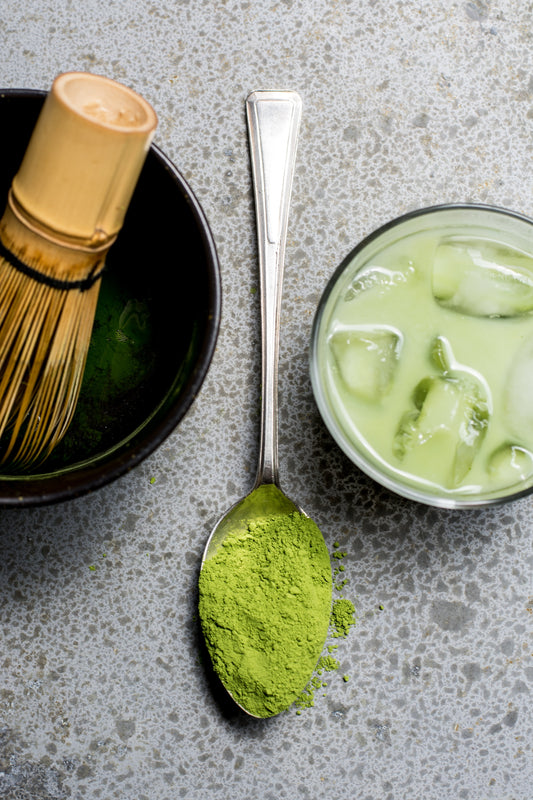 How to Make an Iced Matcha and Ashwagandha Latte at Home