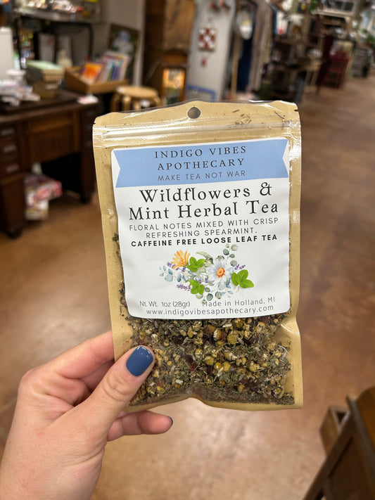 Wildflowers and Mint Herbal Tea